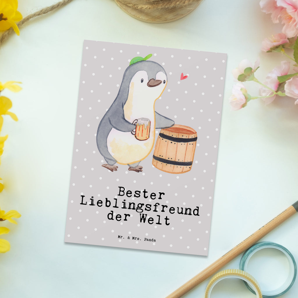 Postkarte Pinguin Bester Lieblingsfreund der Welt Postkarte, Karte, Geschenkkarte, Grußkarte, Einladung, Ansichtskarte, Geburtstagskarte, Einladungskarte, Dankeskarte, Ansichtskarten, Einladung Geburtstag, Einladungskarten Geburtstag, für, Dankeschön, Geschenk, Schenken, Geburtstag, Geburtstagsgeschenk, Geschenkidee, Danke, Bedanken, Mitbringsel, Freude machen, Geschenktipp, Lieblingsfreund, Freund, Partner, Lieblingsmensch, Lieblings Mensch, Liebling, Bae, bester Freund, Liebe, Herz, Love