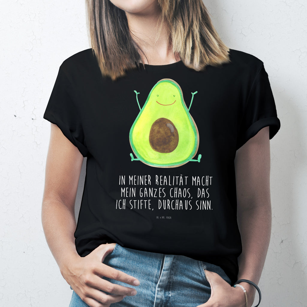 T-Shirt Standard Avocado Happy T-Shirt, Shirt, Tshirt, Lustiges T-Shirt, T-Shirt mit Spruch, Party, Junggesellenabschied, Jubiläum, Geburstag, Herrn, Damen, Männer, Frauen, Schlafshirt, Nachthemd, Sprüche, Avocado, Veggie, Vegan, Gesund, Chaos