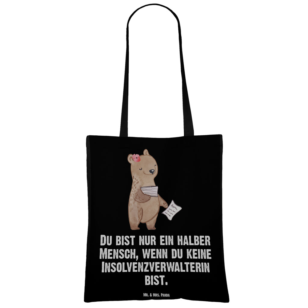 Tragetasche Insolvenzverwalterin mit Herz Beuteltasche, Beutel, Einkaufstasche, Jutebeutel, Stoffbeutel, Tasche, Shopper, Umhängetasche, Strandtasche, Schultertasche, Stofftasche, Tragetasche, Badetasche, Jutetasche, Einkaufstüte, Laptoptasche, Beruf, Ausbildung, Jubiläum, Abschied, Rente, Kollege, Kollegin, Geschenk, Schenken, Arbeitskollege, Mitarbeiter, Firma, Danke, Dankeschön