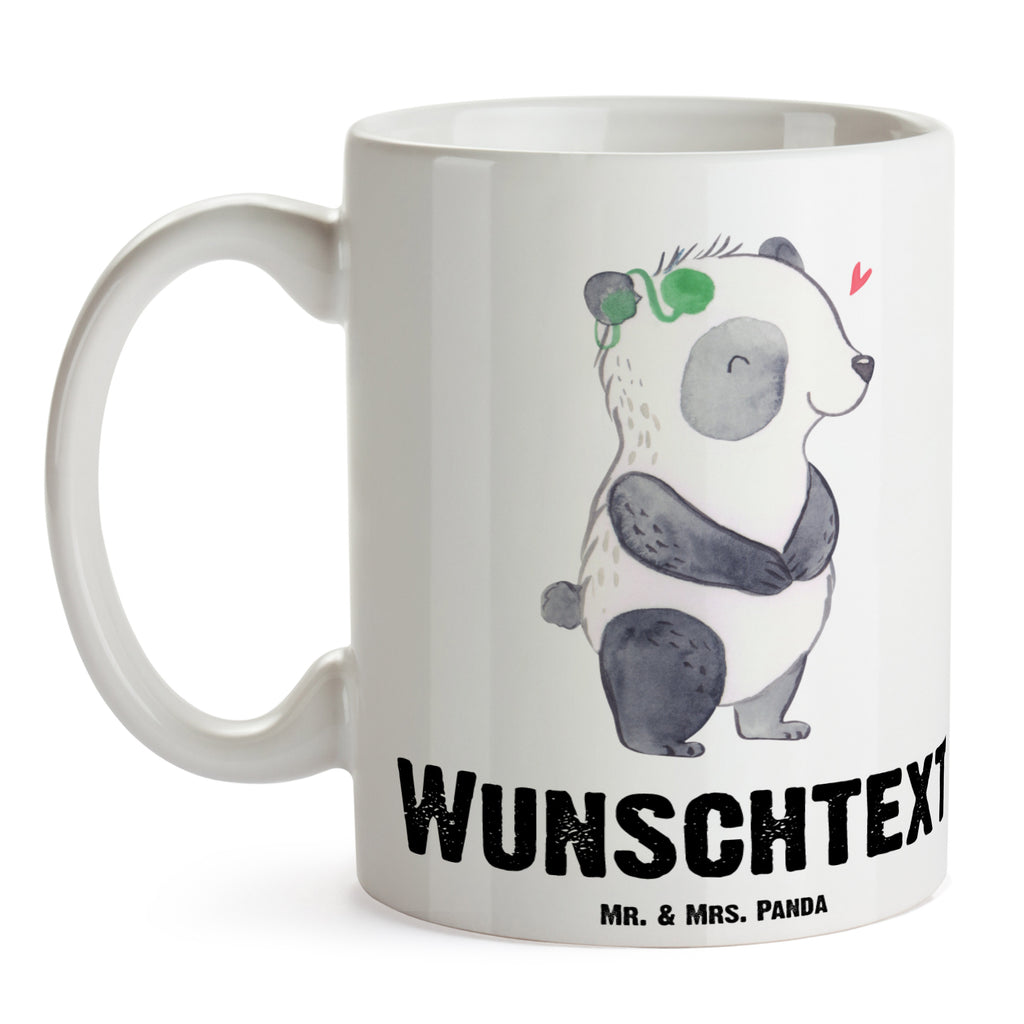 Personalisierte Tasse Panda Gehörlos Personalisierte Tasse, Namenstasse, Wunschname, Personalisiert, Tasse, Namen, Drucken, Tasse mit Namen, Panda, gehörlos, Cochlea Implantat, ertaubt