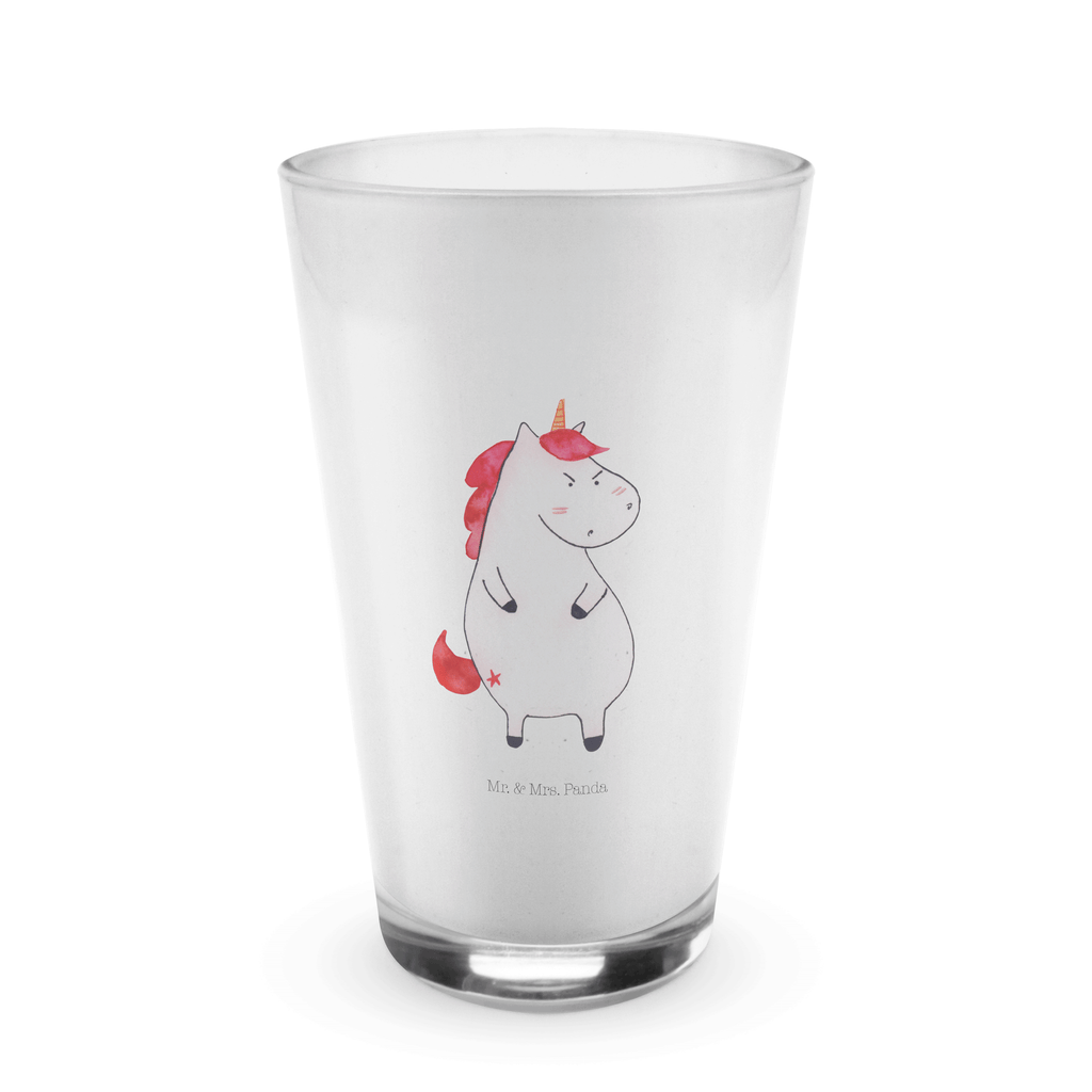 Glas Einhorn wütend Cappuccino Glas, Glas, Cappuccino Tasse, Latte Macchiato, Einhorn, Einhörner, Einhorn Deko, Pegasus, Unicorn, Realität, Ansage, lustlos, nein, Büro, Arbeit, wütend, dumme Fragen, lustig, Spaß, Geschenk