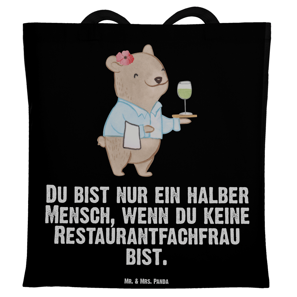 Tragetasche Restaurantfachfrau mit Herz Beuteltasche, Beutel, Einkaufstasche, Jutebeutel, Stoffbeutel, Tasche, Shopper, Umhängetasche, Strandtasche, Schultertasche, Stofftasche, Tragetasche, Badetasche, Jutetasche, Einkaufstüte, Laptoptasche, Beruf, Ausbildung, Jubiläum, Abschied, Rente, Kollege, Kollegin, Geschenk, Schenken, Arbeitskollege, Mitarbeiter, Firma, Danke, Dankeschön