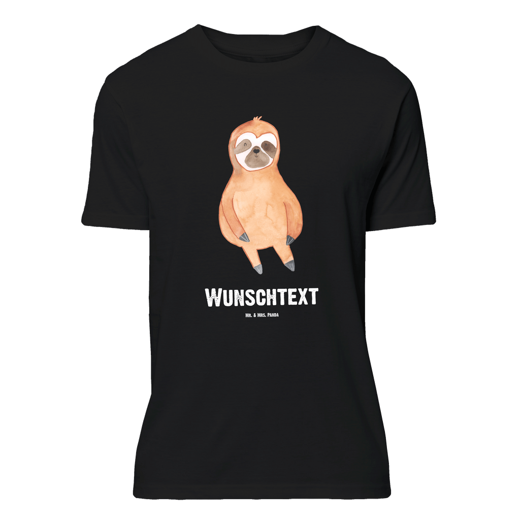 Personalisiertes T-Shirt Faultier Zufrieden T-Shirt Personalisiert, T-Shirt mit Namen, T-Shirt mit Aufruck, Männer, Frauen, Wunschtext, Bedrucken, Faultier, Faultier Geschenk, Faultier Deko, Faultiere, faul, Lieblingstier, Pause, relaxen, Glück, glücklich, zufrieden, happy, Zufriedenheit, Gelassenheit, Ruhe, Frieden