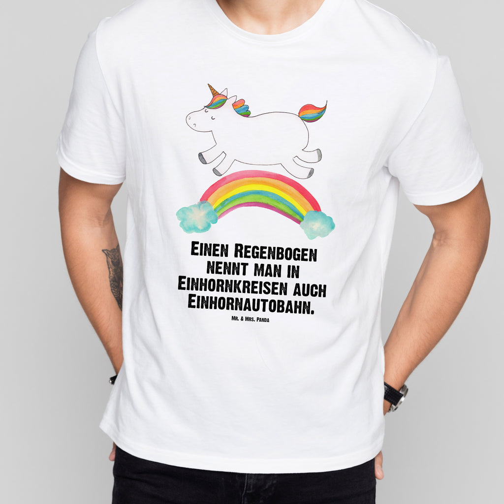 T-Shirt Standard Einhorn Regenbogen T-Shirt, Shirt, Tshirt, Lustiges T-Shirt, T-Shirt mit Spruch, Party, Junggesellenabschied, Jubiläum, Geburstag, Herrn, Damen, Männer, Frauen, Schlafshirt, Nachthemd, Sprüche, Einhorn, Einhörner, Einhorn Deko, Pegasus, Unicorn, Regenbogen, Glitzer, Einhornpower, Erwachsenwerden, Einhornautobahn