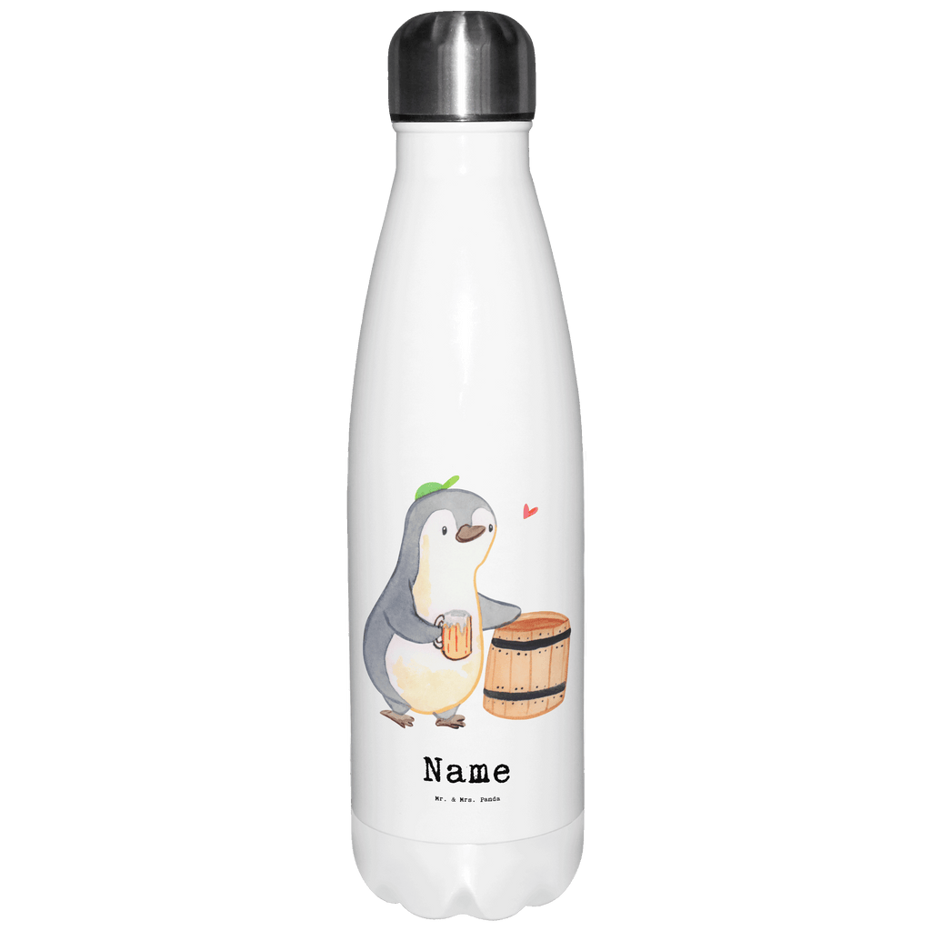 Personalisierte Thermosflasche Bierbrauer mit Herz Personalisierte Isolierflasche, Personalisierte Thermoflasche, Personalisierte Trinkflasche, Trinkflasche Mit Namen, Wunschname, Bedrucken, Namensflasche, Beruf, Ausbildung, Jubiläum, Abschied, Rente, Kollege, Kollegin, Geschenk, Schenken, Arbeitskollege, Mitarbeiter, Firma, Danke, Dankeschön, Bierbrauer, Biertrinker, Bierkenner, Biergeschenk, Hobbybrauen, Heimbrauen, Selbstbrauen, Bierliebe, Bierfass