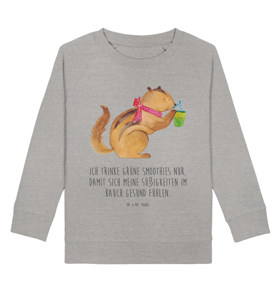 Organic Kinder Pullover Eichhörnchen Smoothie Kinder Pullover, Kinder Sweatshirt, Jungen, Mädchen, Tiermotive, Gute Laune, lustige Sprüche, Tiere, Green Smoothies, Diät, Abnehmen, Streifenhörnchen, Eichhörnchen