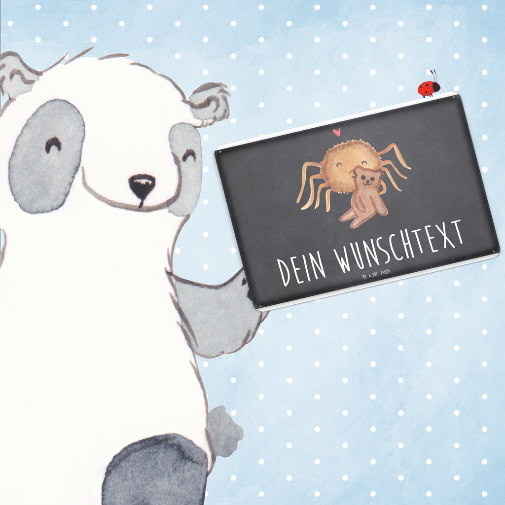 Personalisiertes Blechschild Spinne Agathe Teddy Blechschild, Metallschild, Geschenk Schild, Schild, Magnet-Metall-Schild, Deko Schild, Wandschild, Wand-Dekoration, Türschild, Spinne Agathe, Spinne, Agathe, Videos, Merchandise, Freundschaft, Liebesgeschenk, Verliebt, Liebesbeweis, Teddy, Treue, Miteinander, Dankeschön