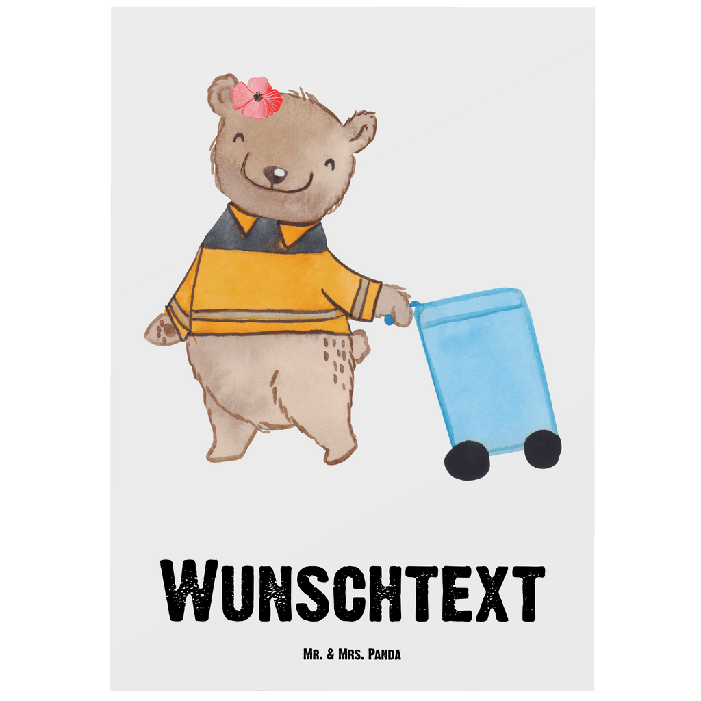 Personalisierte Postkarte Fachkraft - Kreislauf- und Abfallwirtschaft mit Herz Postkarte mit Namen, Postkarte bedrucken, Postkarte mit Wunschtext, Postkarte personalisierbar, Geschenkkarte mit Namen, Grußkarte mit Namen, Karte mit Namen, Einladung mit Namen, Ansichtskarte mit Namen, Geschenkkarte mit Wunschtext, Grußkarte mit Wunschtext, Karte mit Wunschtext, Einladung mit Wunschtext, Ansichtskarte mit Wunschtext, Beruf, Ausbildung, Jubiläum, Abschied, Rente, Kollege, Kollegin, Geschenk, Schenken, Arbeitskollege, Mitarbeiter, Firma, Danke, Dankeschön, Müllwerker, Fachkraft Kreislauf- und Abfallwirtschaft, Müllentsorger, Kehrichtmann, Müllmann, Müllfahrer