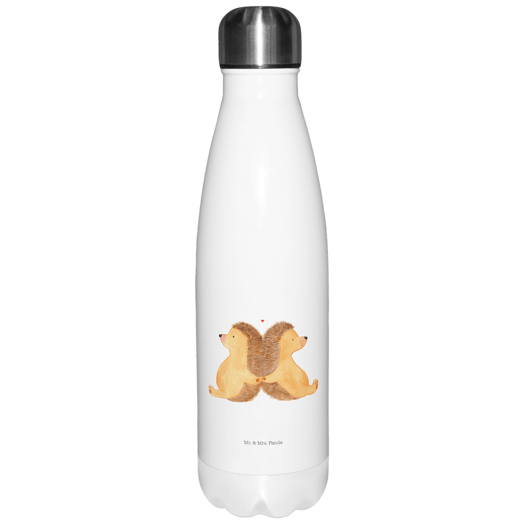 Thermosflasche Igel händchenhaltend Isolierflasche, Thermoflasche, Trinkflasche, Thermos, Edelstahl, Liebe, Partner, Freund, Freundin, Ehemann, Ehefrau, Heiraten, Verlobung, Heiratsantrag, Liebesgeschenk, Jahrestag, Hocheitstag, Igel, Igelliebe, Hand in Hand, Liebesbeweis, große Liebe, Liebesbotschaft, Hochzeit, Lieblingsmensch, Gemeinsamkeit, Love, Geschenk für zwei