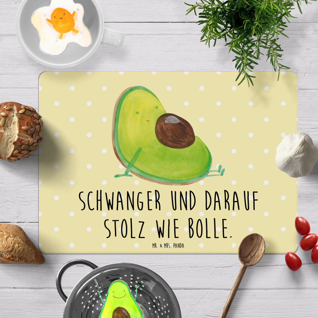 Tischset Avocado schwanger Tischset, Tischuntersetzer, Platzset, Tischsets abwaschbar, Tischunterlage, Avocado, Veggie, Vegan, Gesund, schwanger, Schwangerschaft, Babyparty, Babyshower