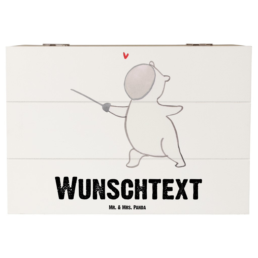 Personalisierte Holzkiste Panda Fechten Tage Holzkiste mit Namen, Kiste mit Namen, Schatzkiste mit Namen, Truhe mit Namen, Schatulle mit Namen, Erinnerungsbox mit Namen, Erinnerungskiste, mit Namen, Dekokiste mit Namen, Aufbewahrungsbox mit Namen, Holzkiste Personalisiert, Kiste Personalisiert, Schatzkiste Personalisiert, Truhe Personalisiert, Schatulle Personalisiert, Erinnerungsbox Personalisiert, Erinnerungskiste Personalisiert, Dekokiste Personalisiert, Aufbewahrungsbox Personalisiert, Geschenkbox personalisiert, GEschenkdose personalisiert, Geschenk, Sport, Sportart, Hobby, Schenken, Danke, Dankeschön, Auszeichnung, Gewinn, Sportler, Fechten, Fechter Bund, Fecht Verein, Fecht Club