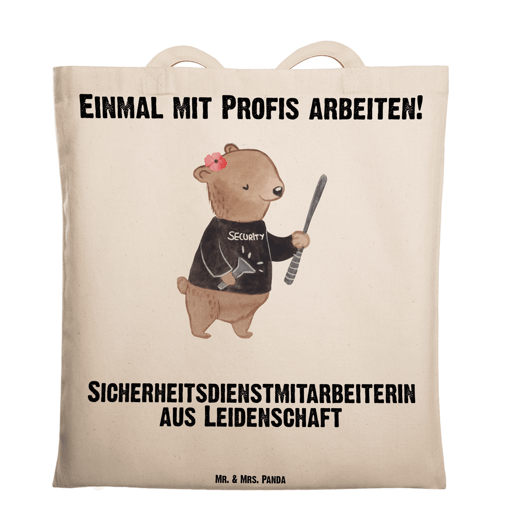 Tragetasche Sicherheitsdienstmitarbeiterin aus Leidenschaft Beuteltasche, Beutel, Einkaufstasche, Jutebeutel, Stoffbeutel, Tasche, Shopper, Umhängetasche, Strandtasche, Schultertasche, Stofftasche, Tragetasche, Badetasche, Jutetasche, Einkaufstüte, Laptoptasche, Beruf, Ausbildung, Jubiläum, Abschied, Rente, Kollege, Kollegin, Geschenk, Schenken, Arbeitskollege, Mitarbeiter, Firma, Danke, Dankeschön