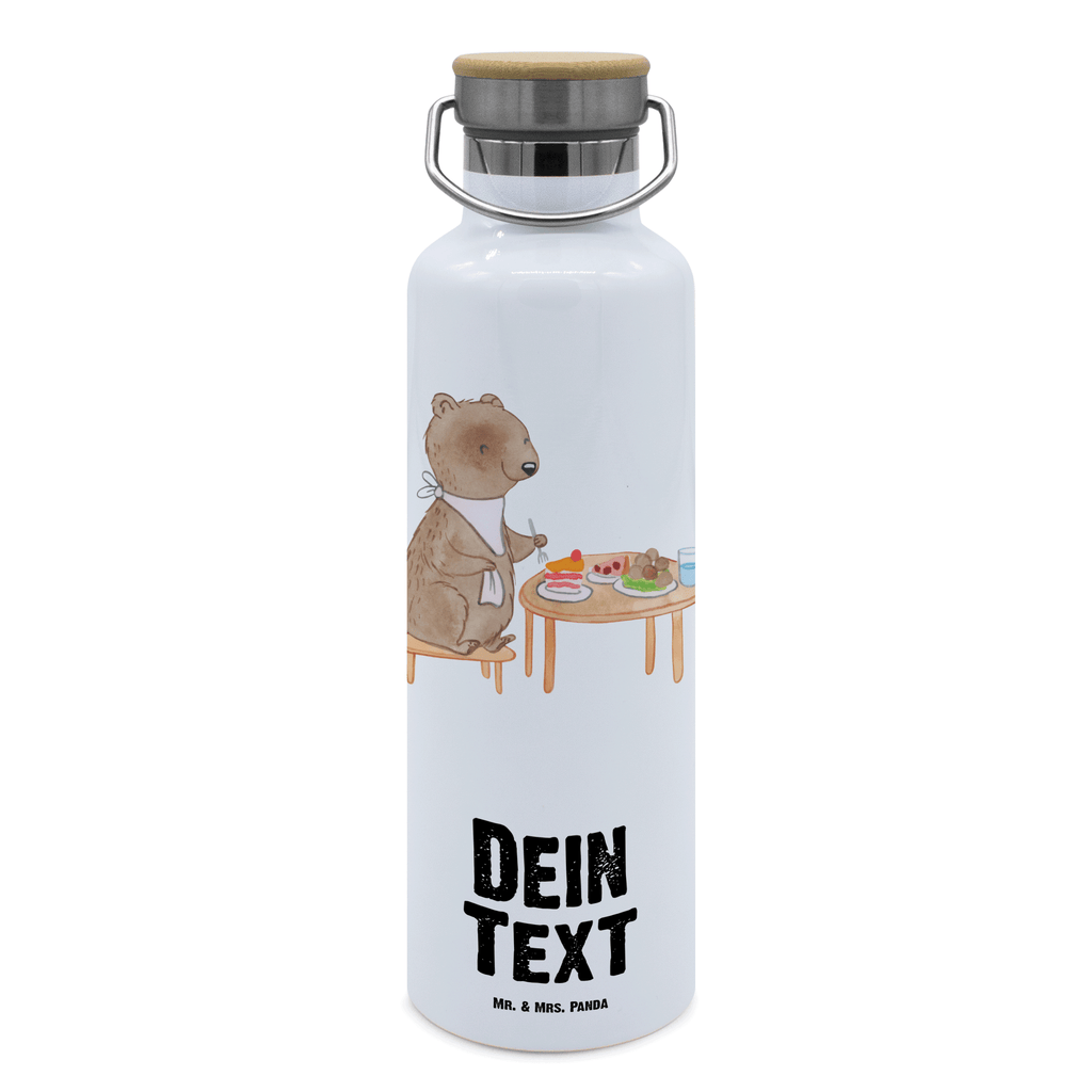 Personalisierte Trinkflasche Bär Essen gehen Personalisierte Trinkflasche, Trinkflasche mit Namen, Trinkflasche bedrucken, Flasche personalisiert, Trinkflasch mit Aufdruck, Trinkflasche Werbegeschenk, Namensaufdruck Trinkflasche, Sportflasche personalisiert, Trinkflasche Sport, Geschenk, Sport, Sportart, Hobby, Schenken, Danke, Dankeschön, Auszeichnung, Gewinn, Sportler, Essen gehen, Essen, Restaurant, Restaurantbesuch