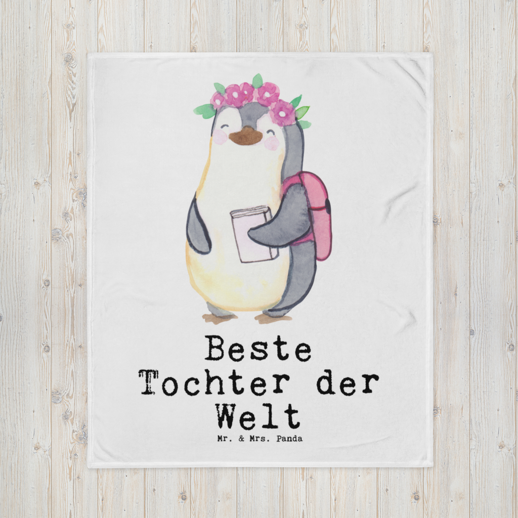 Kuscheldecke Pinguin Beste Tochter der Welt Decke, Wohndecke, Tagesdecke, Wolldecke, Sofadecke, für, Dankeschön, Geschenk, Schenken, Geburtstag, Geburtstagsgeschenk, Geschenkidee, Danke, Bedanken, Mitbringsel, Freude machen, Geschenktipp, Tochter, Töchter, Töchterchen, Geburt, Kleine, Mutter, Vater, Kind, Kinder, Familie, Belohnung