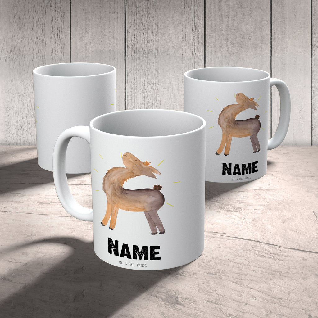 Personalisierte Tasse Lama stolz Personalisierte Tasse, Namenstasse, Wunschname, Personalisiert, Tasse, Namen, Drucken, Tasse mit Namen, Lama, Alpaka, Lamas, Außenseiter, Anders, Neustart, stolz, Hippie, Freundin, Freundinnen, beste Freundin, Kumpel, Familie, Family