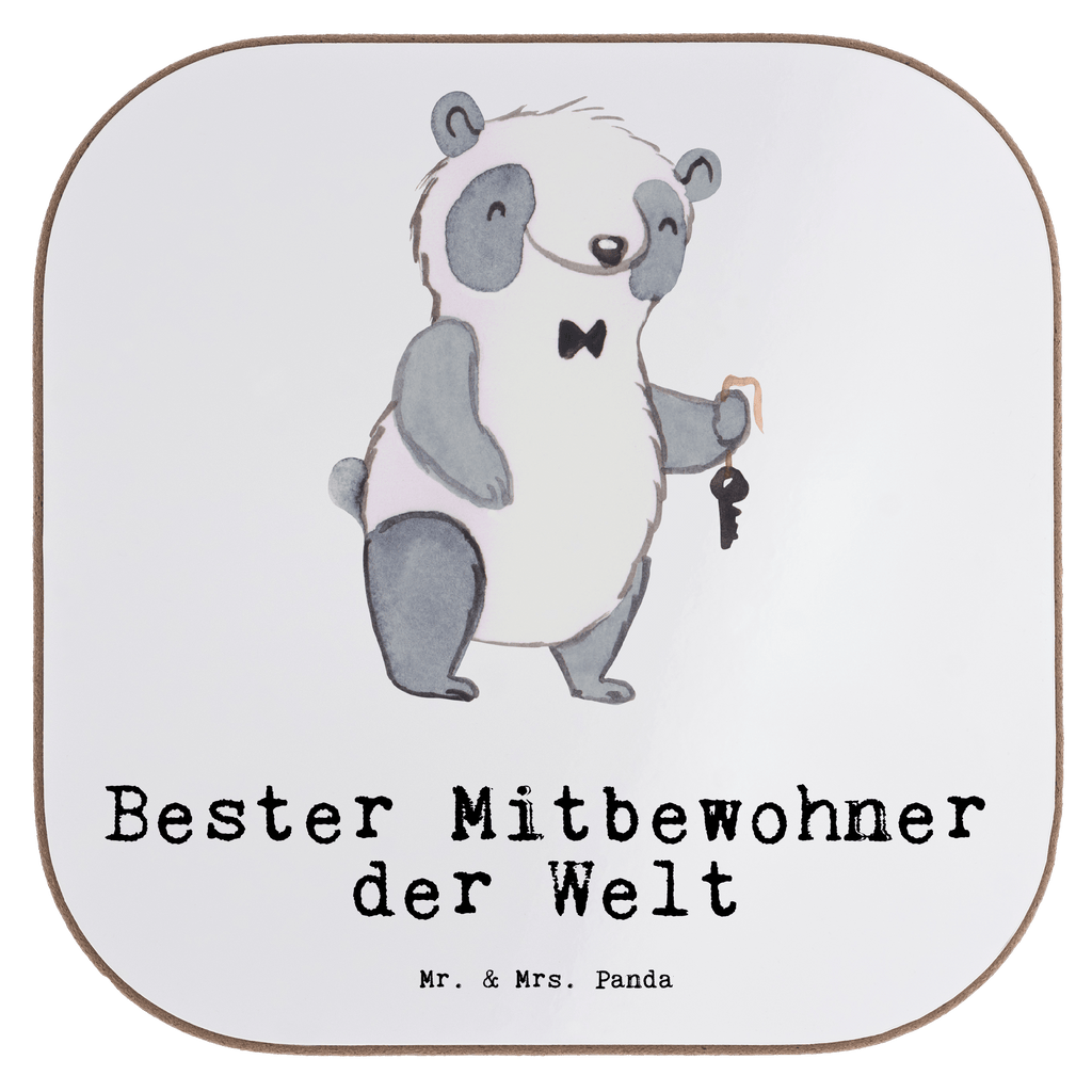 Quadratische Untersetzer Panda Bester Mitbewohner der Welt Untersetzer, Bierdeckel, Glasuntersetzer, Untersetzer Gläser, Getränkeuntersetzer, Untersetzer aus Holz, Untersetzer für Gläser, Korkuntersetzer, Untersetzer Holz, Holzuntersetzer, Tassen Untersetzer, Untersetzer Design, für, Dankeschön, Geschenk, Schenken, Geburtstag, Geburtstagsgeschenk, Geschenkidee, Danke, Bedanken, Mitbringsel, Freude machen, Geschenktipp, Mitbewohner, WG, Zimmernachbar, Wohngemeinschaft, WG-Bewohner, Zimmerkollege, Zimmergenosse, Stubenkamerad