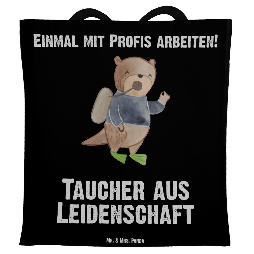 Tragetasche Taucher aus Leidenschaft Beuteltasche, Beutel, Einkaufstasche, Jutebeutel, Stoffbeutel, Tasche, Shopper, Umhängetasche, Strandtasche, Schultertasche, Stofftasche, Tragetasche, Badetasche, Jutetasche, Einkaufstüte, Laptoptasche, Beruf, Ausbildung, Jubiläum, Abschied, Rente, Kollege, Kollegin, Geschenk, Schenken, Arbeitskollege, Mitarbeiter, Firma, Danke, Dankeschön