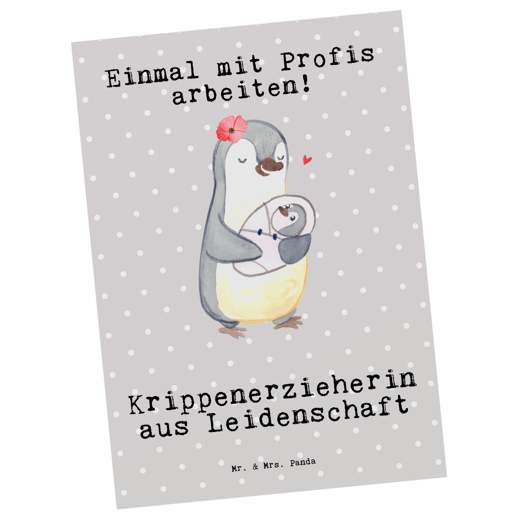 Postkarte Krippenerzieherin aus Leidenschaft Postkarte, Karte, Geschenkkarte, Grußkarte, Einladung, Ansichtskarte, Geburtstagskarte, Einladungskarte, Dankeskarte, Ansichtskarten, Einladung Geburtstag, Einladungskarten Geburtstag, Beruf, Ausbildung, Jubiläum, Abschied, Rente, Kollege, Kollegin, Geschenk, Schenken, Arbeitskollege, Mitarbeiter, Firma, Danke, Dankeschön, Krippenerzieherin, Kindertagesstätte, KITA, Eröffnung, Erzieherin, Pädagogin