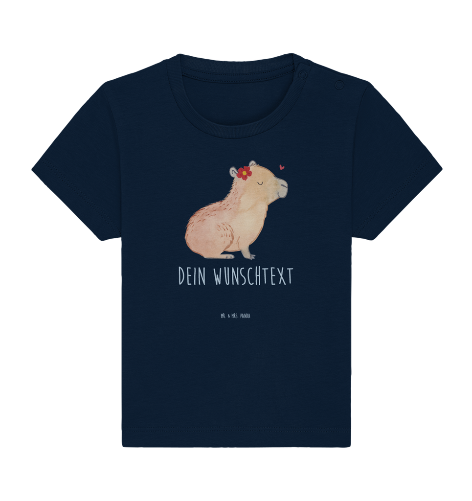 Personalisiertes Baby Shirt Capybara Blume Personalisiertes Baby T-Shirt, Personalisiertes Jungen Baby T-Shirt, Personalisiertes Mädchen Baby T-Shirt, Personalisiertes Shirt, Tiermotive, Gute Laune, lustige Sprüche, Tiere, Capybara