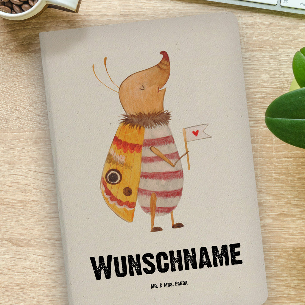 DIN A4 Personalisiertes Notizbuch Nachtfalter mit Fähnchen Personalisiertes Notizbuch, Notizbuch mit Namen, Notizbuch bedrucken, Personalisierung, Namensbuch, Namen, Tiermotive, Gute Laune, lustige Sprüche, Tiere, Nachtfalter, Käfer, Spruch lustig, Spruch witzig, süß, niedlich, Küche Deko, Was kostet die Welt