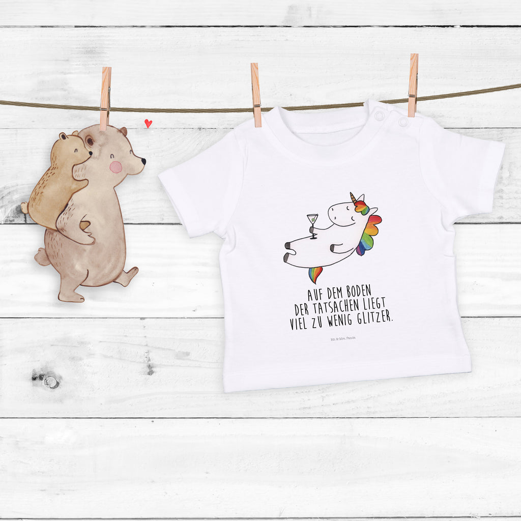 Organic Baby Shirt Einhorn Cocktail Baby T-Shirt, Jungen Baby T-Shirt, Mädchen Baby T-Shirt, Shirt, Einhorn, Einhörner, Einhorn Deko, Pegasus, Unicorn, Party, Spaß, Feiern, Caipirinha, Rum, Cuba Libre, Sekt, Freundin, Geburtstag, lustig, witzig, Spruch, Glitzer