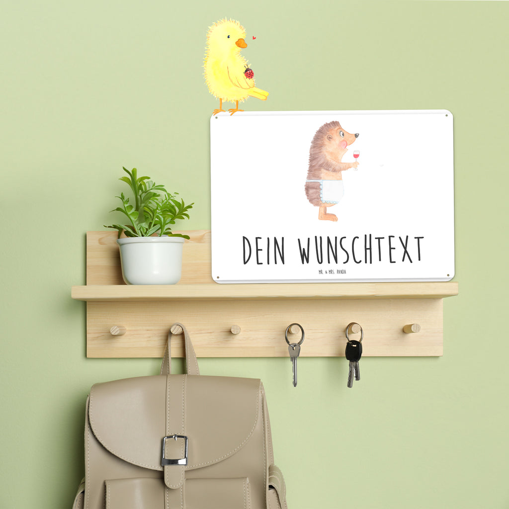 Personalisiertes Blechschild Igel Wein Blechschild, Metallschild, Geschenk Schild, Schild, Magnet-Metall-Schild, Deko Schild, Wandschild, Wand-Dekoration, Türschild, Tiermotive, Gute Laune, lustige Sprüche, Tiere, Wein Spruch, Igel, Geschenk Weintrinker, Geschenk Weinliebhaber, Wein Deko, Weinglas, Rotwein, Weißwein, Wein trinken