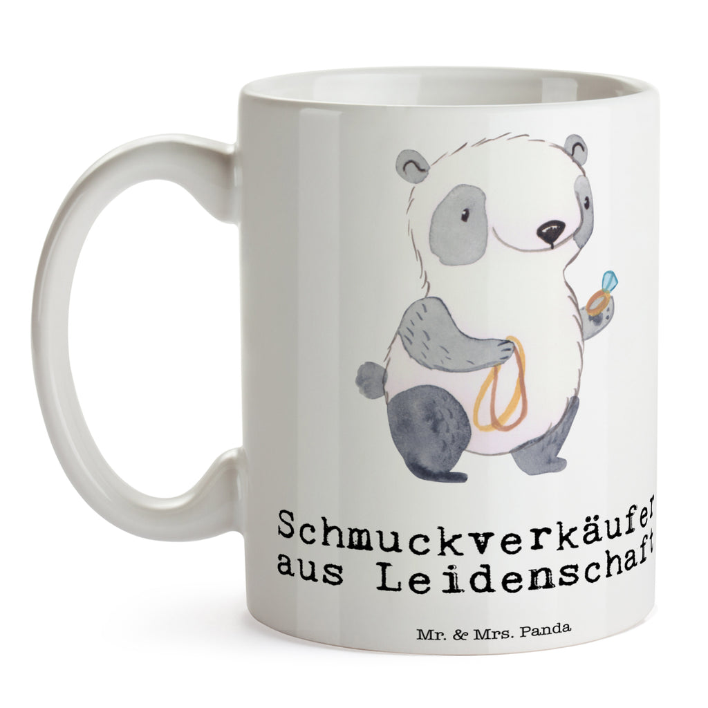 Tasse Schmuckverkäufer aus Leidenschaft Tasse, Kaffeetasse, Teetasse, Becher, Kaffeebecher, Teebecher, Keramiktasse, Porzellantasse, Büro Tasse, Geschenk Tasse, Tasse Sprüche, Tasse Motive, Kaffeetassen, Tasse bedrucken, Designer Tasse, Cappuccino Tassen, Schöne Teetassen, Beruf, Ausbildung, Jubiläum, Abschied, Rente, Kollege, Kollegin, Geschenk, Schenken, Arbeitskollege, Mitarbeiter, Firma, Danke, Dankeschön, Schmuckverkäufer, Juwelier, Goldschmied, Schmied, Schmuckwarenhändler, Schmuckgeschäft, Eröffnung