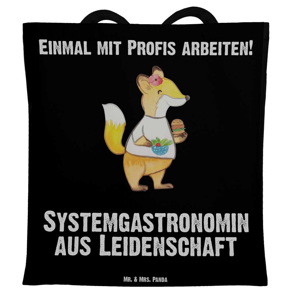 Tragetasche Systemgastronomin aus Leidenschaft Beuteltasche, Beutel, Einkaufstasche, Jutebeutel, Stoffbeutel, Tasche, Shopper, Umhängetasche, Strandtasche, Schultertasche, Stofftasche, Tragetasche, Badetasche, Jutetasche, Einkaufstüte, Laptoptasche, Beruf, Ausbildung, Jubiläum, Abschied, Rente, Kollege, Kollegin, Geschenk, Schenken, Arbeitskollege, Mitarbeiter, Firma, Danke, Dankeschön