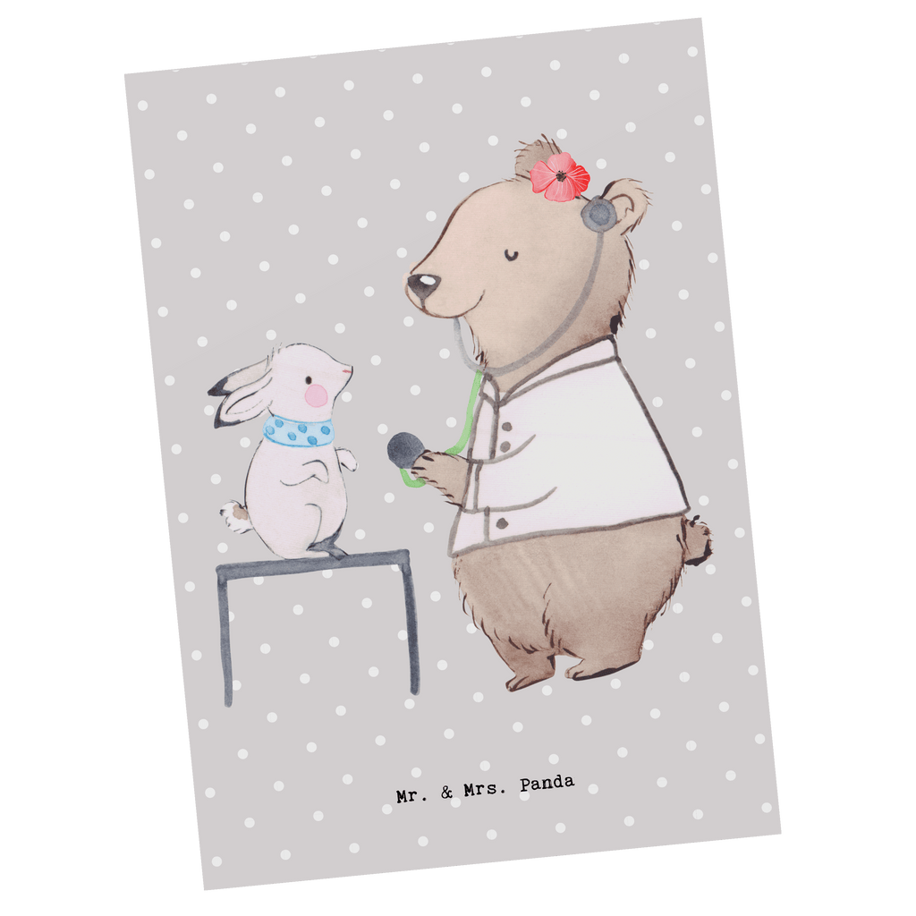 Postkarte Tierärztin mit Herz Postkarte, Karte, Geschenkkarte, Grußkarte, Einladung, Ansichtskarte, Geburtstagskarte, Einladungskarte, Dankeskarte, Ansichtskarten, Einladung Geburtstag, Einladungskarten Geburtstag, Beruf, Ausbildung, Jubiläum, Abschied, Rente, Kollege, Kollegin, Geschenk, Schenken, Arbeitskollege, Mitarbeiter, Firma, Danke, Dankeschön