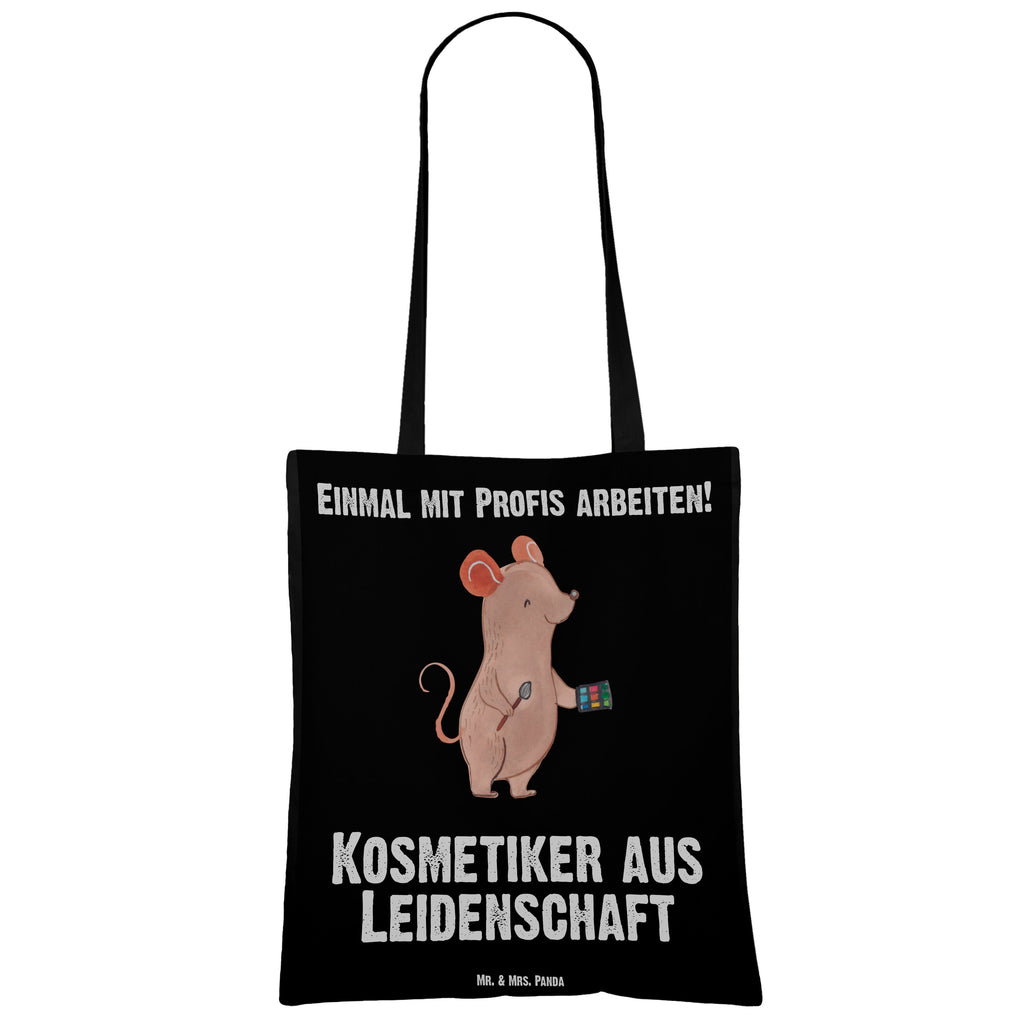 Tragetasche Kosmetiker aus Leidenschaft Beuteltasche, Beutel, Einkaufstasche, Jutebeutel, Stoffbeutel, Tasche, Shopper, Umhängetasche, Strandtasche, Schultertasche, Stofftasche, Tragetasche, Badetasche, Jutetasche, Einkaufstüte, Laptoptasche, Beruf, Ausbildung, Jubiläum, Abschied, Rente, Kollege, Kollegin, Geschenk, Schenken, Arbeitskollege, Mitarbeiter, Firma, Danke, Dankeschön, Kosmetiker, Make Up Artist, Maskenbildner, Visagist, Beauty Salon, Kosmetikstudio, Eröffnung