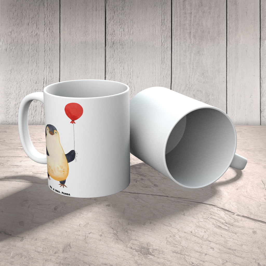 XL Tasse Pinguin Luftballon XL Tasse, Große Tasse, Grosse Kaffeetasse, XL Becher, XL Teetasse, spülmaschinenfest, Jumbo Tasse, Groß, Pinguin, Pinguine, Luftballon, Tagträume, Lebenslust, Geschenk Freundin, Geschenkidee, beste Freundin, Motivation, Neustart, neues Leben, Liebe, Glück