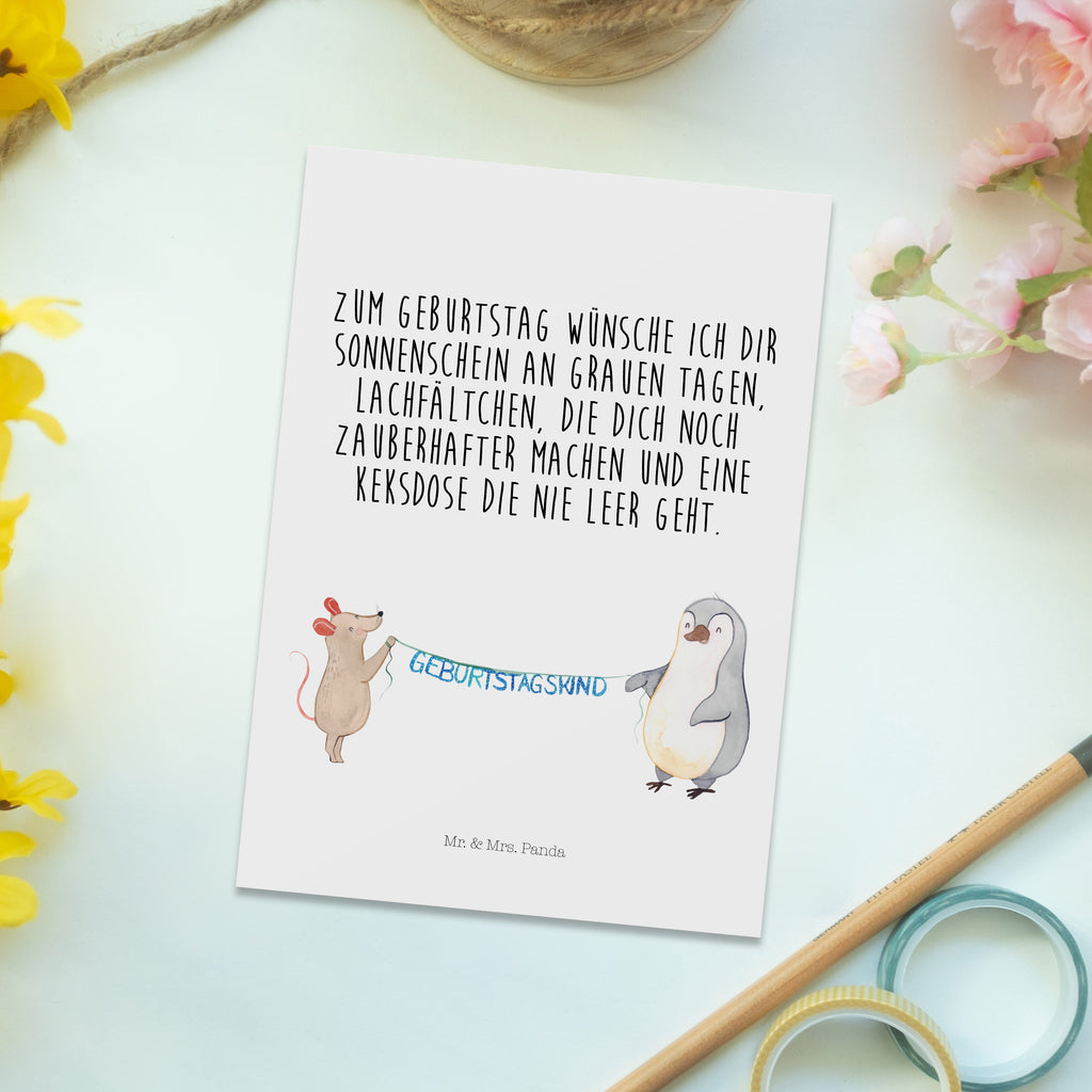 Postkarte Maus Pinguin Geburtstag Postkarte, Karte, Geschenkkarte, Grußkarte, Einladung, Ansichtskarte, Geburtstagskarte, Einladungskarte, Dankeskarte, Ansichtskarten, Einladung Geburtstag, Einladungskarten Geburtstag, Geburtstag, Geburtstagsgeschenk, Geschenk, Maus, Pinguin, Geburtstage, Happy Birthday, Geburtstagsfeier