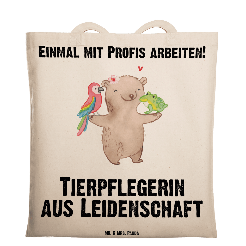 Tragetasche Tierpflegerin aus Leidenschaft Beuteltasche, Beutel, Einkaufstasche, Jutebeutel, Stoffbeutel, Tasche, Shopper, Umhängetasche, Strandtasche, Schultertasche, Stofftasche, Tragetasche, Badetasche, Jutetasche, Einkaufstüte, Laptoptasche, Beruf, Ausbildung, Jubiläum, Abschied, Rente, Kollege, Kollegin, Geschenk, Schenken, Arbeitskollege, Mitarbeiter, Firma, Danke, Dankeschön