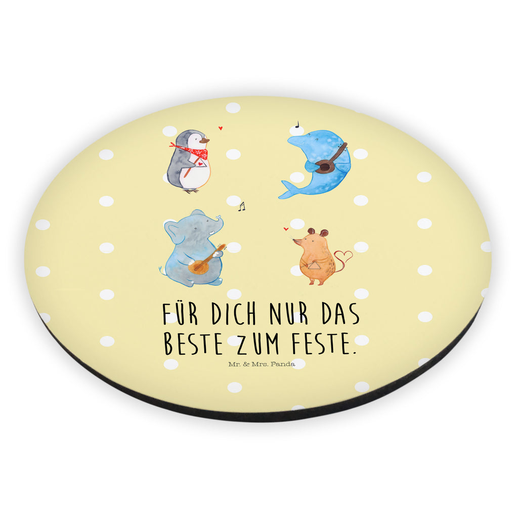 Rund Magnet Big Band Kühlschrankmagnet, Pinnwandmagnet, Souvenir Magnet, Motivmagnete, Dekomagnet, Whiteboard Magnet, Notiz Magnet, Kühlschrank Dekoration, Tiermotive, Gute Laune, lustige Sprüche, Tiere, Hund, Pinguin, Maus, Elefant, Delfin, Gitarre, Band, Triangel, Musikanten, Musik