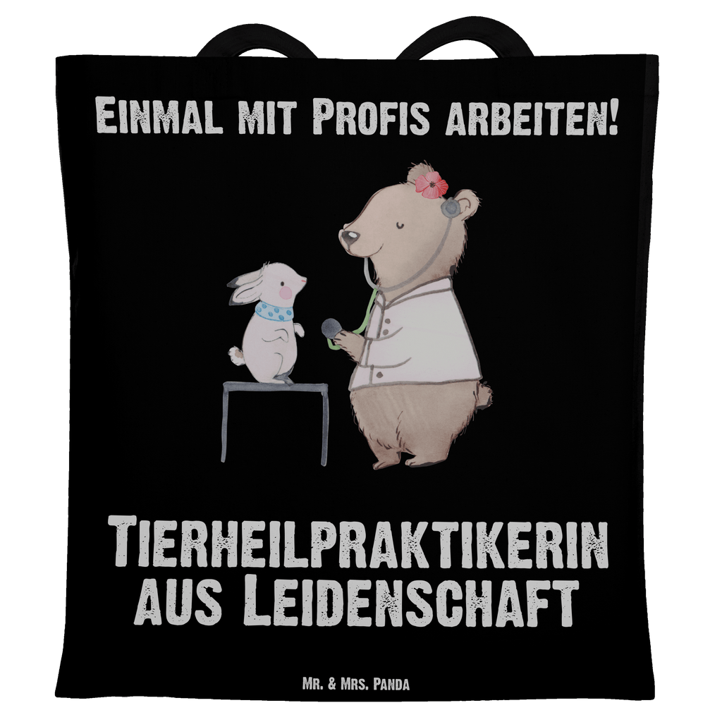 Tragetasche Tierheilpraktikerin aus Leidenschaft Beuteltasche, Beutel, Einkaufstasche, Jutebeutel, Stoffbeutel, Tasche, Shopper, Umhängetasche, Strandtasche, Schultertasche, Stofftasche, Tragetasche, Badetasche, Jutetasche, Einkaufstüte, Laptoptasche, Beruf, Ausbildung, Jubiläum, Abschied, Rente, Kollege, Kollegin, Geschenk, Schenken, Arbeitskollege, Mitarbeiter, Firma, Danke, Dankeschön