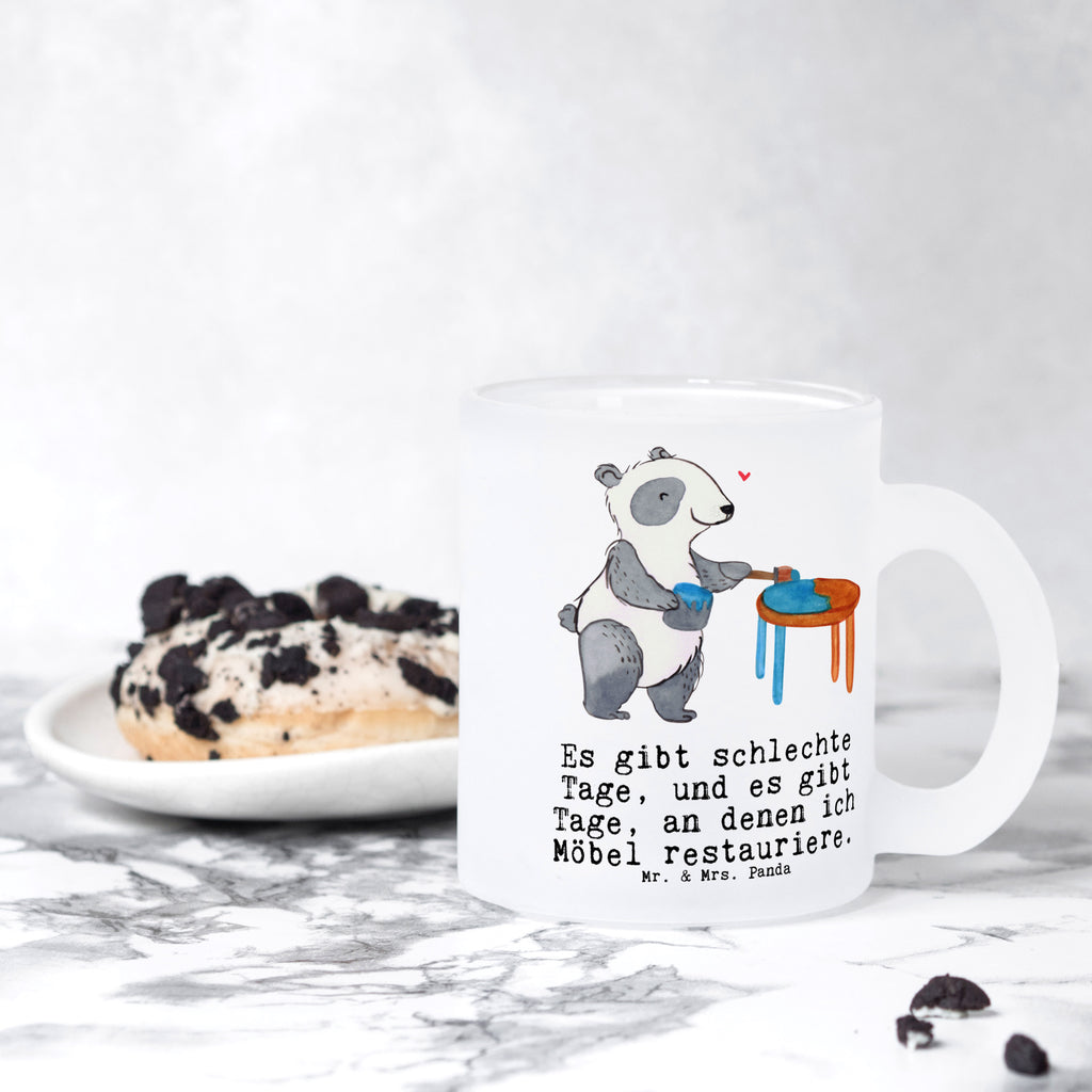 Teetasse Panda Möbel restaurieren Tage Teetasse, Teeglas, Teebecher, Tasse mit Henkel, Tasse, Glas Teetasse, Teetasse aus Glas, Geschenk, Sport, Sportart, Hobby, Schenken, Danke, Dankeschön, Auszeichnung, Gewinn, Sportler, Möbel restaurieren, antike Möbel restaurieren, Handwerk, Restaurator