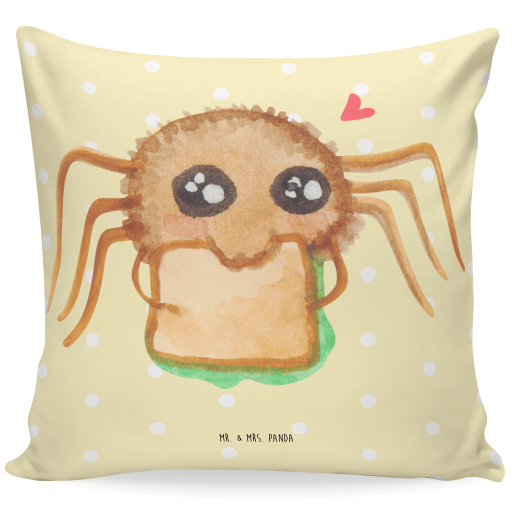 40x40 Kissen Spinne Agathe Sandwich Kissenhülle, Kopfkissen, Sofakissen, Dekokissen, Motivkissen, Spinne Agathe, Spinne, Agathe, Videos, Merchandise, Glück, Mut, Hungrig, Verfressen, Lebensfreude, Alles wird gut, Hunger