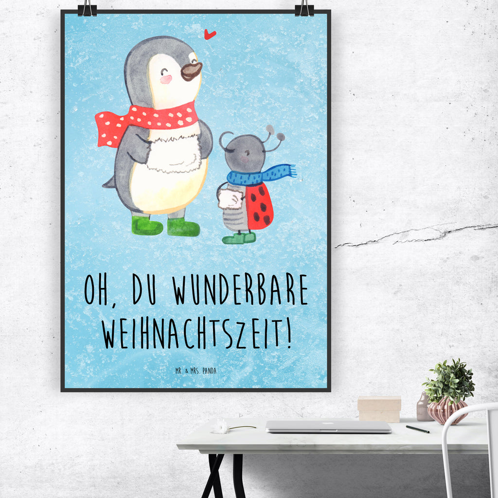 Poster Smörle Winterzeit Poster, Wandposter, Bild, Wanddeko, Küchenposter, Kinderposter, Wanddeko Bild, Raumdekoration, Wanddekoration, Handgemaltes Poster, Mr. & Mrs. Panda Poster, Designposter, Kunstdruck, Posterdruck, Winter, Weihnachten, Weihnachtsdeko, Nikolaus, Advent, Heiligabend, Wintermotiv, Weihnachtszeit, Weihnachtsgruß, Weihnachten Grüße