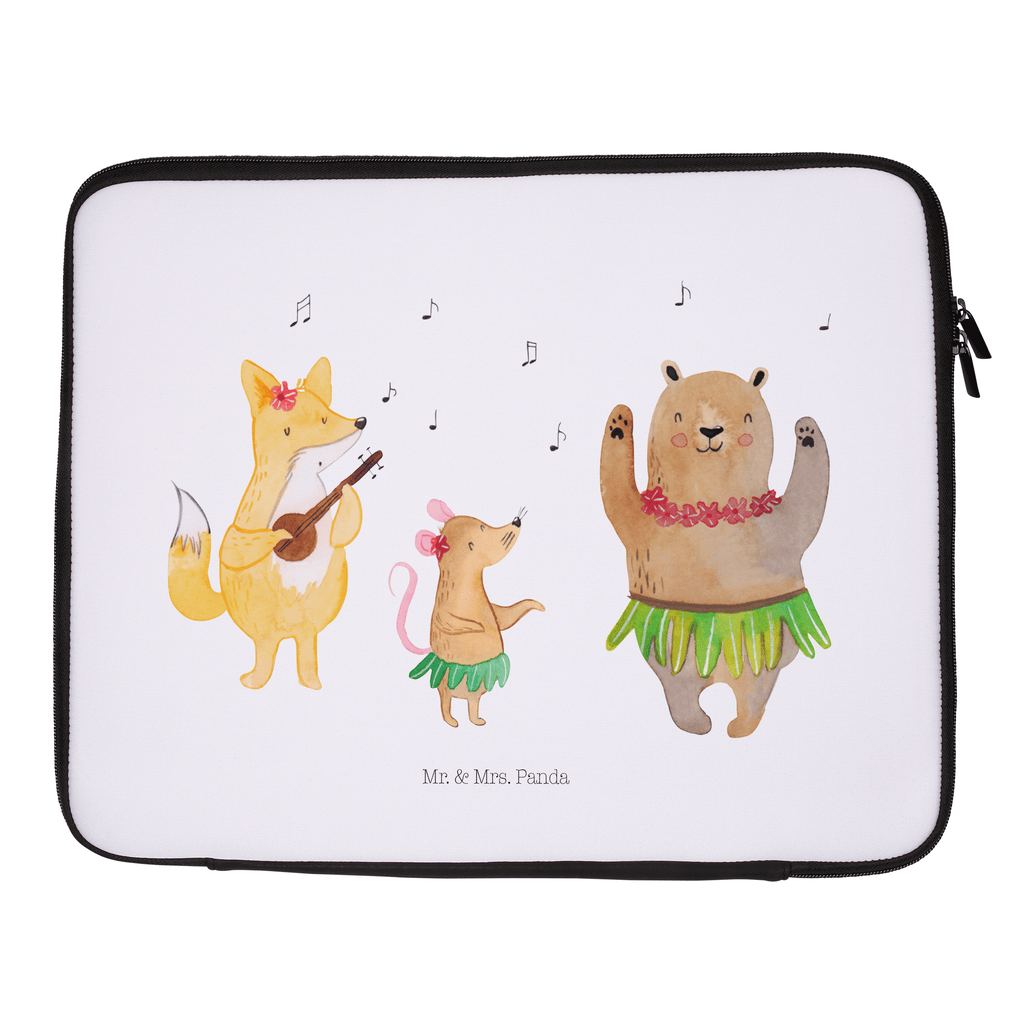 Notebook Tasche Waldtiere Aloha Notebook Tasche, Laptop, Computertasche, Tasche, Notebook-Tasche, Notebook-Reisehülle, Notebook Schutz, Tiermotive, Gute Laune, lustige Sprüche, Tiere, Wald, Waldtiere, Musik, Aloha, Bär, Hase, Igel, Tanzen, Leben, Lachen