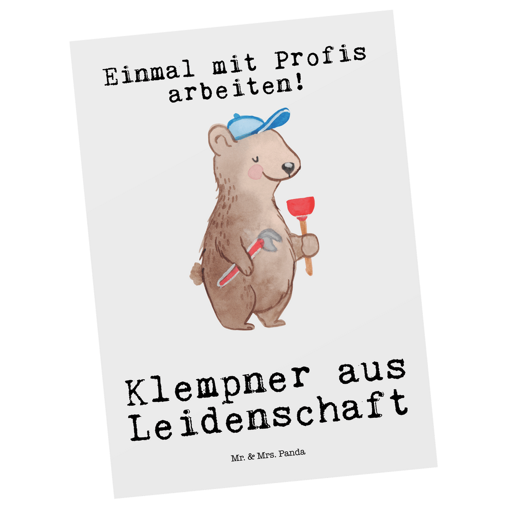 Postkarte Klempner aus Leidenschaft Postkarte, Karte, Geschenkkarte, Grußkarte, Einladung, Ansichtskarte, Geburtstagskarte, Einladungskarte, Dankeskarte, Ansichtskarten, Einladung Geburtstag, Einladungskarten Geburtstag, Beruf, Ausbildung, Jubiläum, Abschied, Rente, Kollege, Kollegin, Geschenk, Schenken, Arbeitskollege, Mitarbeiter, Firma, Danke, Dankeschön, Klempner, Handwerker, Installateur, Meister, Gesellenprüfung, Fachbetrieb, Bauklempner, Sanitärinstallationen