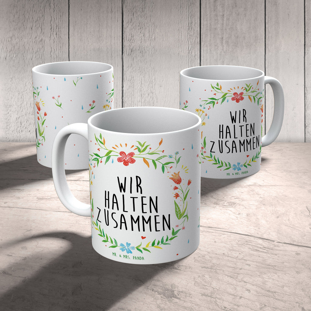 Tasse Wir halten zusammen Tasse, Kaffeetasse, Teetasse, Becher, Kaffeebecher, Teebecher, Keramiktasse, Porzellantasse, Büro Tasse, Geschenk Tasse, Tasse Sprüche, Tasse Motive, Kaffeetassen, Tasse bedrucken, Designer Tasse, Cappuccino Tassen, Schöne Teetassen, Geschenk