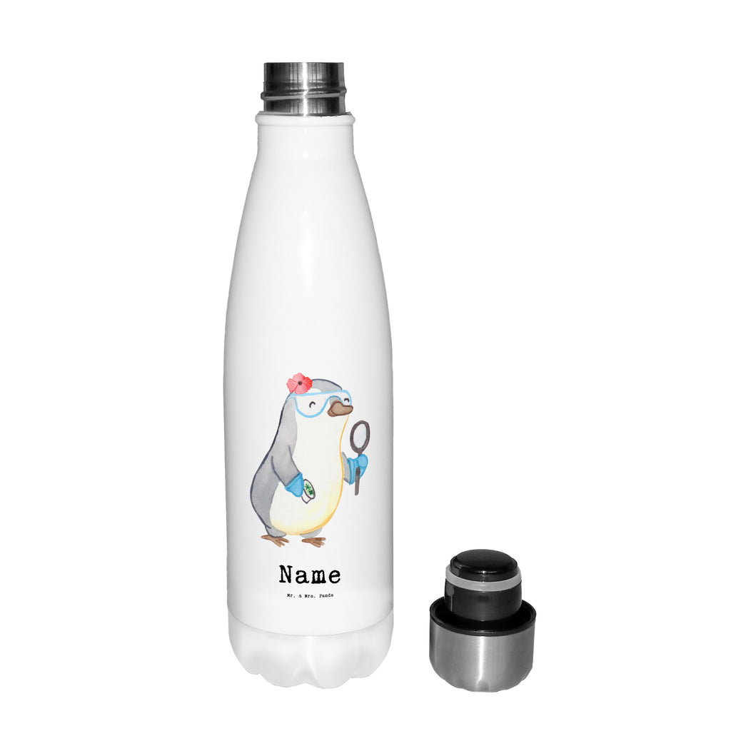 Personalisierte Thermosflasche Mikrobiologin mit Herz Personalisierte Isolierflasche, Personalisierte Thermoflasche, Personalisierte Trinkflasche, Trinkflasche Mit Namen, Wunschname, Bedrucken, Namensflasche, Beruf, Ausbildung, Jubiläum, Abschied, Rente, Kollege, Kollegin, Geschenk, Schenken, Arbeitskollege, Mitarbeiter, Firma, Danke, Dankeschön, Mikrobiologin, Naturwissenschaftlerin, Labor, Forschung