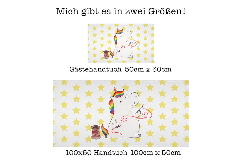 Handtuch Einhorn Näherin Gästetuch, Reisehandtuch, Sport Handtuch, Frottier, Kinder Handtuch, Einhorn, Einhörner, Einhorn Deko, Pegasus, Unicorn, Näherin, nähen, Mädchen, Freundin, Häkeln, Stricken, basteln, Nähzimmer