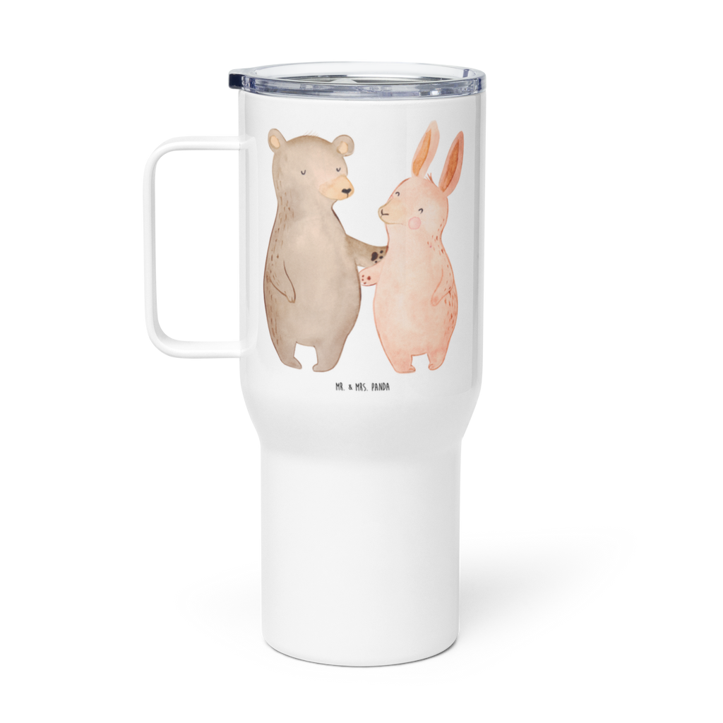 XXL Thermobecher Bär und Hase Umarmen Thermobecher, XL Thermobecher, Reisebecher, XL Reisetasse, Großer Thermobecher, Autobecher, Jumbo Becher, Liebe, Partner, Freund, Freundin, Ehemann, Ehefrau, Heiraten, Verlobung, Heiratsantrag, Liebesgeschenk, Jahrestag, Hocheitstag, Freunde, bester Freund, Hase, Bär, Bärchen, best friends