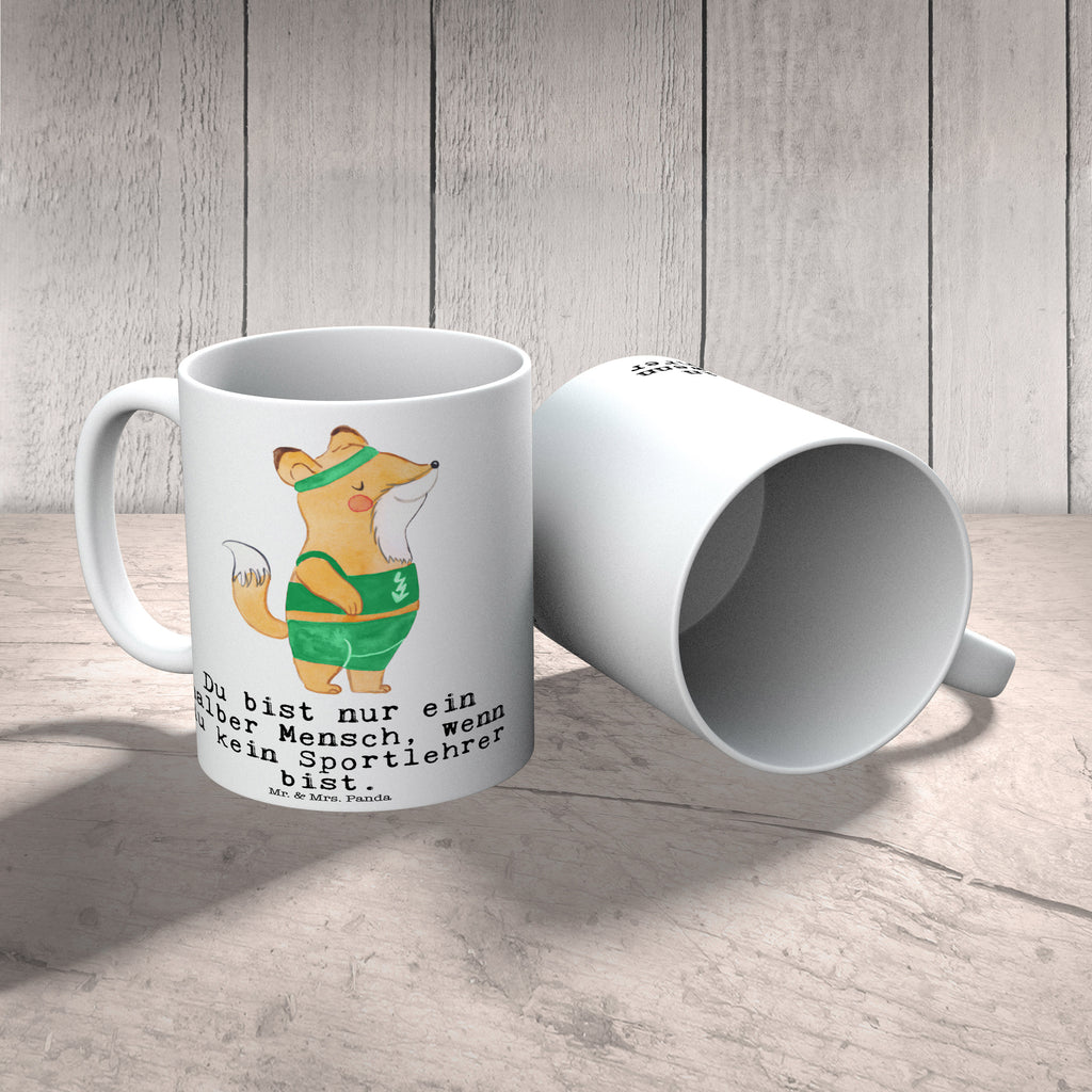 Tasse Sportlehrer mit Herz Tasse, Kaffeetasse, Teetasse, Becher, Kaffeebecher, Teebecher, Keramiktasse, Porzellantasse, Büro Tasse, Geschenk Tasse, Tasse Sprüche, Tasse Motive, Kaffeetassen, Tasse bedrucken, Designer Tasse, Cappuccino Tassen, Schöne Teetassen, Beruf, Ausbildung, Jubiläum, Abschied, Rente, Kollege, Kollegin, Geschenk, Schenken, Arbeitskollege, Mitarbeiter, Firma, Danke, Dankeschön