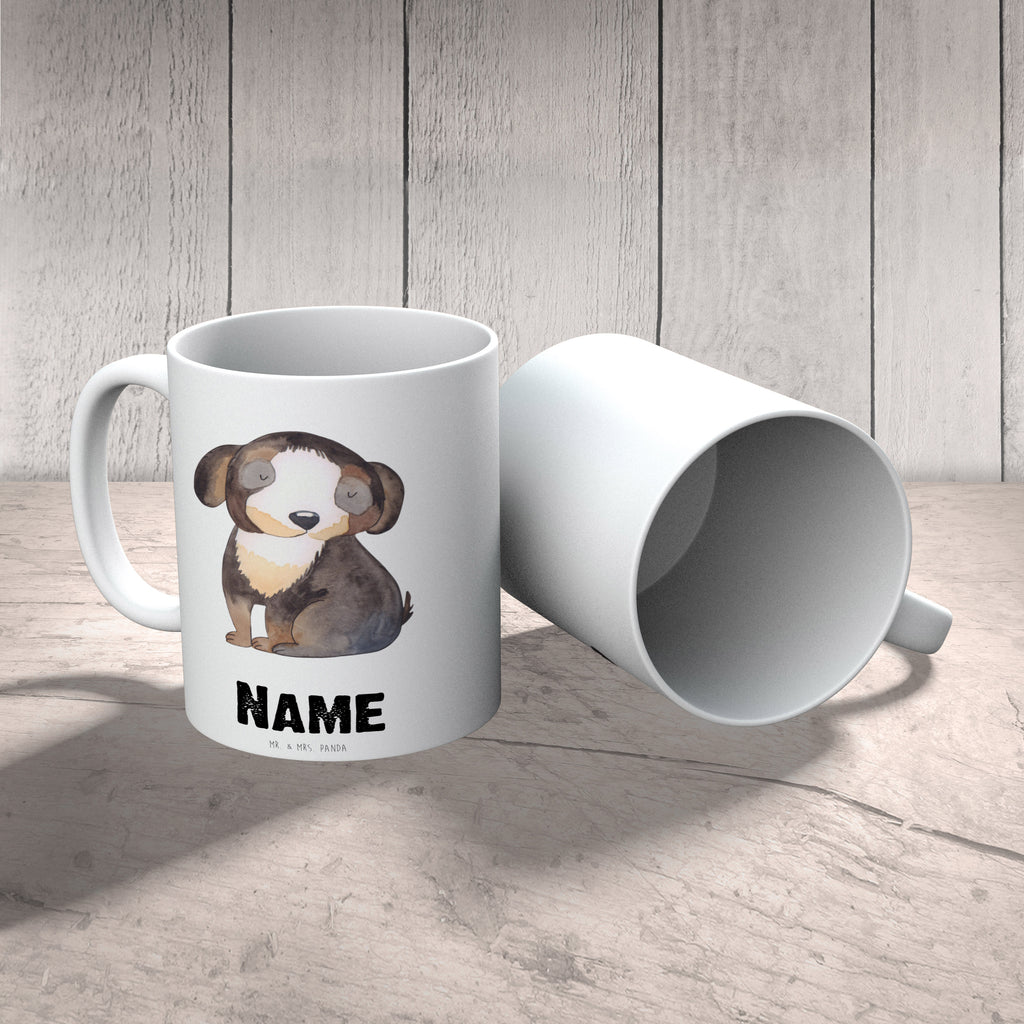 Personalisierte Tasse Hund entspannt Personalisierte Tasse, Namenstasse, Wunschname, Personalisiert, Tasse, Namen, Drucken, Tasse mit Namen, Hund, Hundemotiv, Haustier, Hunderasse, Tierliebhaber, Hundebesitzer, Sprüche, schwarzer Hund, Hundeliebe, Liebe, Hundeglück