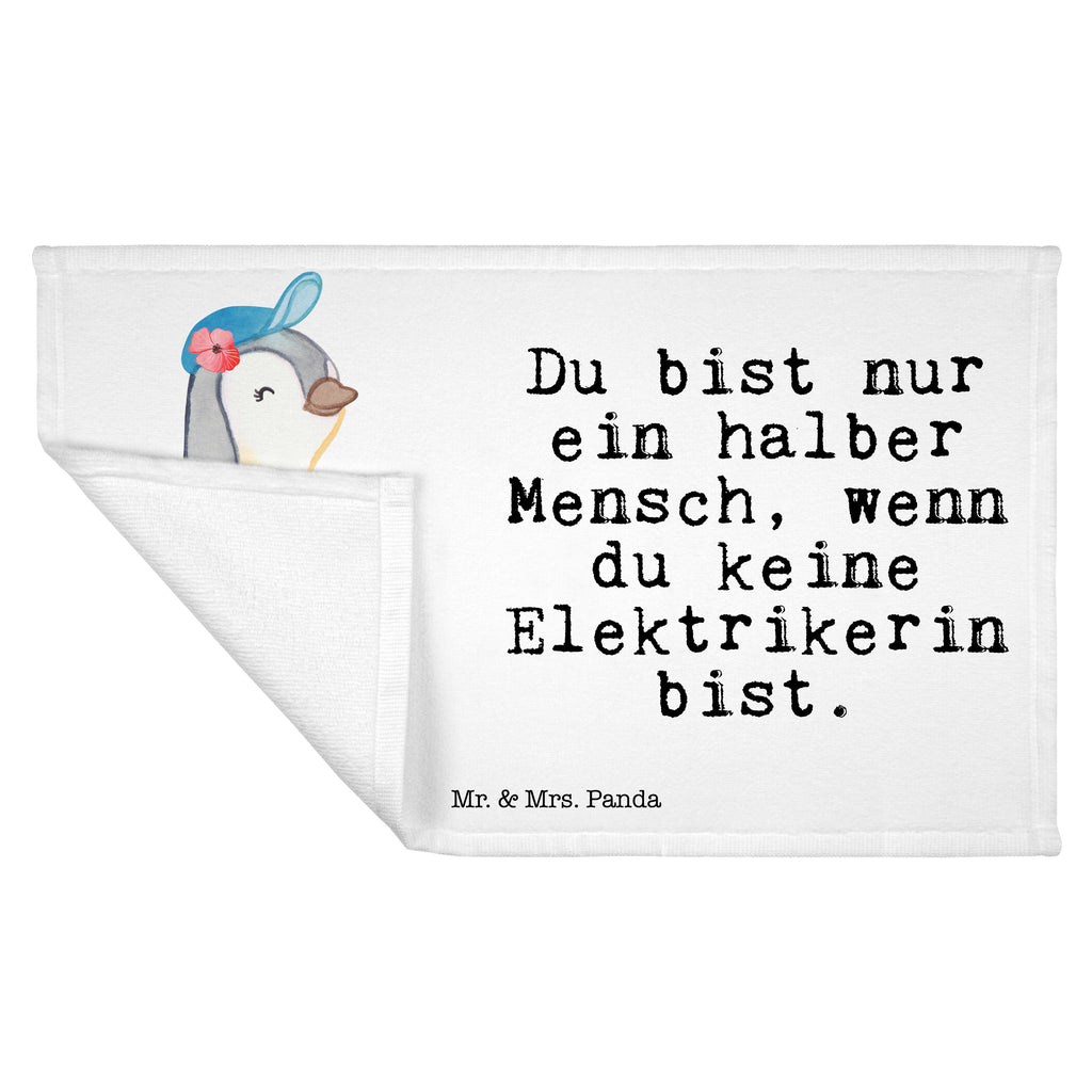 Handtuch Elektrikerin mit Herz Gästetuch, Reisehandtuch, Sport Handtuch, Frottier, Kinder Handtuch, Beruf, Ausbildung, Jubiläum, Abschied, Rente, Kollege, Kollegin, Geschenk, Schenken, Arbeitskollege, Mitarbeiter, Firma, Danke, Dankeschön, Elektrikerin, Elektronmonteurin, Elektrotechnikerin, Elektroinstallateurin, Elektromeisterin, Gesellenprüfung