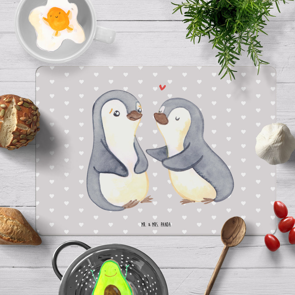 Tischset Pinguine trösten Tischset, Tischuntersetzer, Platzset, Liebe, Partner, Freund, Freundin, Ehemann, Ehefrau, Heiraten, Verlobung, Heiratsantrag, Liebesgeschenk, Jahrestag, Hocheitstag, Valentinstag, Geschenk für Frauen, Hochzeitstag, Mitbringsel, Geschenk für Freundin, Geschenk für Partner, Liebesbeweis, für Männer, für Ehemann