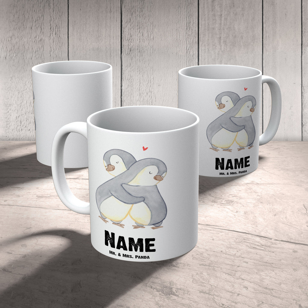 Personalisierte Tasse Pinguine Kuscheln Personalisierte Tasse, Namenstasse, Wunschname, Personalisiert, Tasse, Namen, Drucken, Tasse mit Namen, Liebe, Partner, Freund, Freundin, Ehemann, Ehefrau, Heiraten, Verlobung, Heiratsantrag, Liebesgeschenk, Jahrestag, Hocheitstag, Valentinstag, Geschenk für Frauen, Hochzeitstag, Mitbringsel, Geschenk für Freundin, Geschenk für Partner, Liebesbeweis, für Männer, für Ehemann