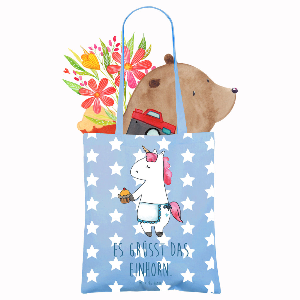 Tragetasche Einhorn Muffin Beuteltasche, Beutel, Einkaufstasche, Jutebeutel, Stoffbeutel, Tasche, Shopper, Umhängetasche, Strandtasche, Schultertasche, Stofftasche, Tragetasche, Badetasche, Jutetasche, Einkaufstüte, Laptoptasche, Einhorn, Einhörner, Einhorn Deko, Pegasus, Unicorn, Geburtstag, Backen, Muffin, Kekse, Geburtstagsgrüße, Glückwünsche, Liebesgrüße, Grüße